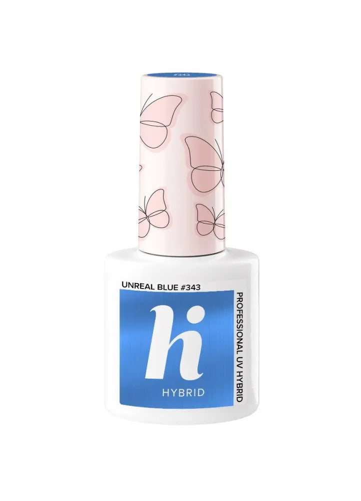 Hi Hybrid Lacquer Drugelis #343 Unreal Blue 5ml - Kosmetika