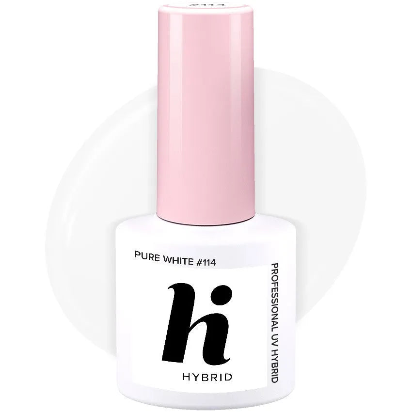 Hi Hybrid Lacquer Nr. 114 Gryna Balta 5ml - Kosmetika