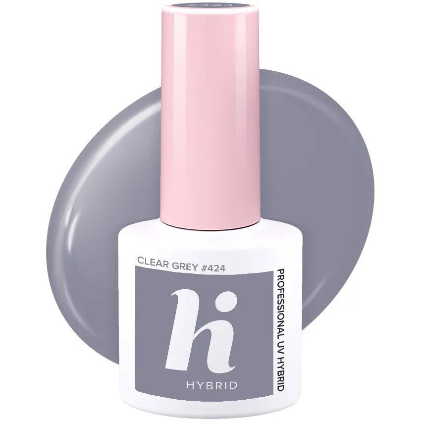 Hi Hybrid Lacquer Nr. 424 Aiškiai pilka 5ml - Kosmetika