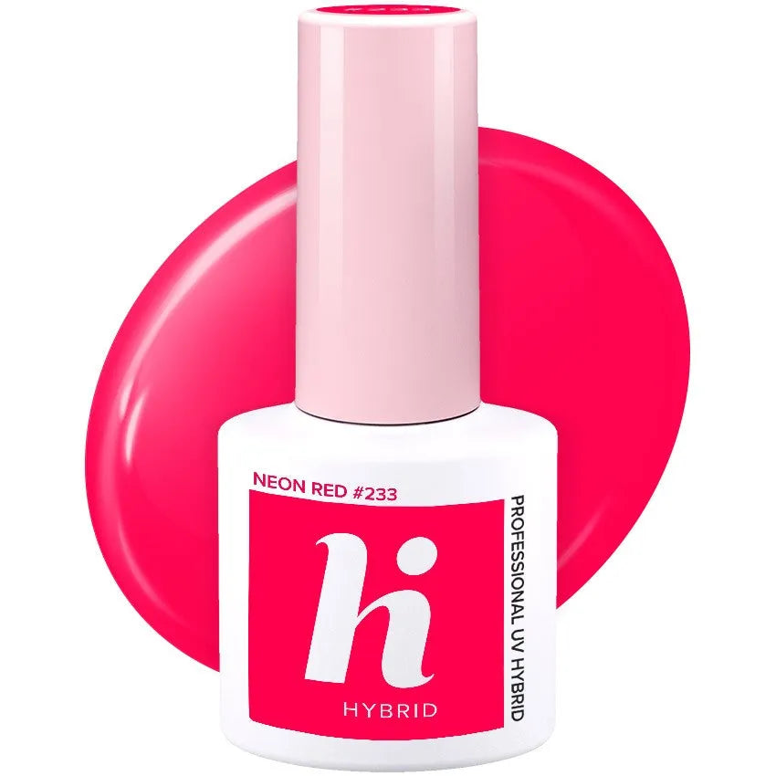 Hi Hybrid Lacquer number 233 Neon Red 5ml - Kosmetika