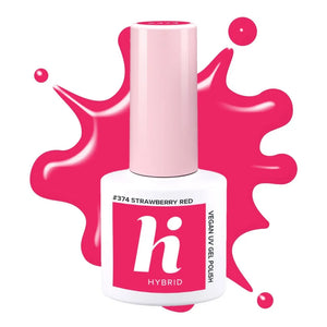 HI HYBRID lakas 374 Braškių Raudona 5 ml - Kosmetika