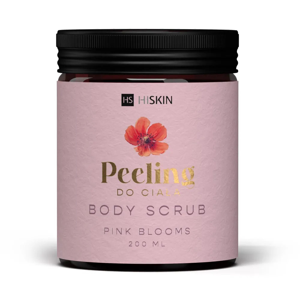 HISKIN Body Scrub Pink Blooms Kūno šveitiklis 200 ml - Kosmetika