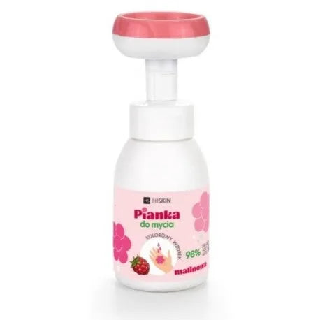 HISKIN Kids Foam skirtas rankų ir kūno plovimui Avietė 300 ml - Kosmetika