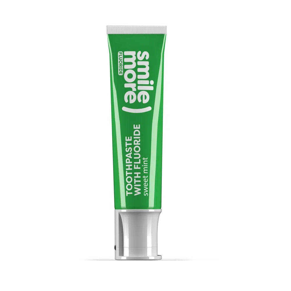 HISKIN Smile More Dantų pasta su fluoru Žalia saldi mėta 30 ml - Kosmetika