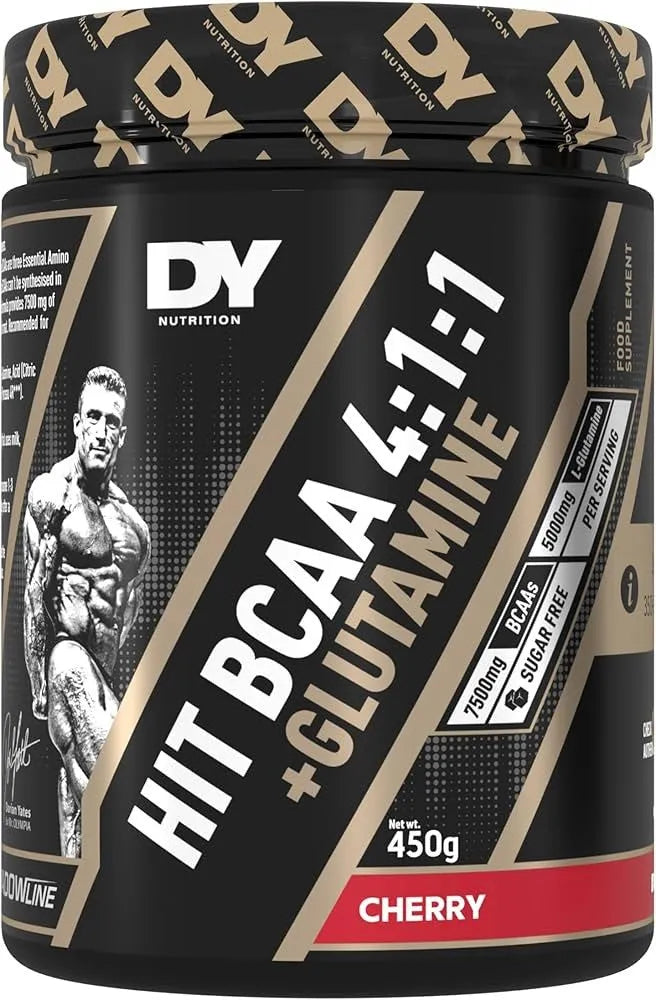 HIT BCAA 4:1:1 + Glutamine Cherry - 450g - Dorian Yates - Sporto papildai