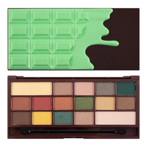 I Heart Makeup Palette Eyeshadow Set Chocolate Mint 22g (16 spalvų) - Kosmetika