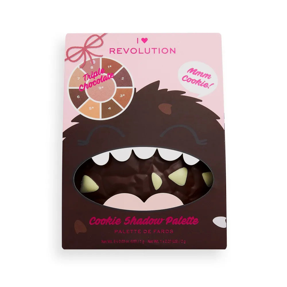 I Heart Revolution Cookie Palette Eyeshadow Šokoladas (9) 1op. - Kosmetika