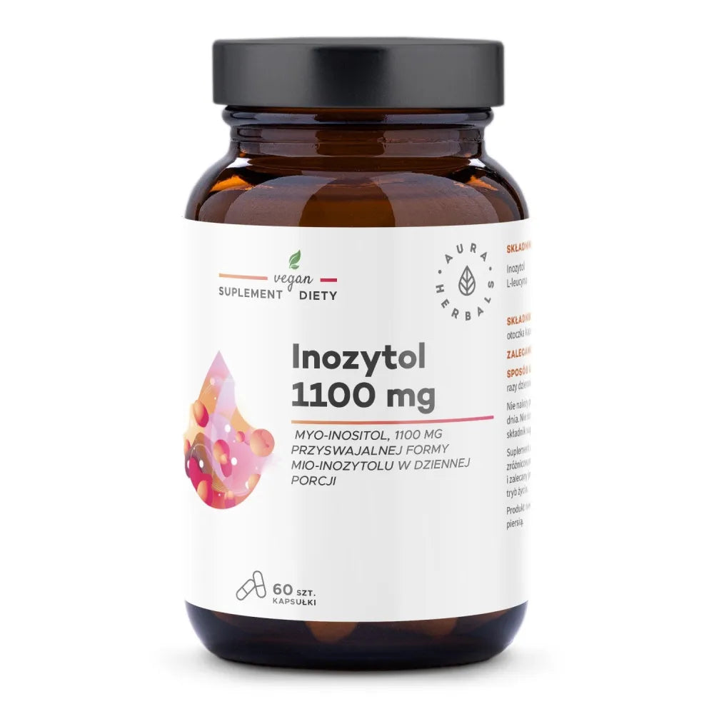 Inositol 1100 mg - dietary supplement in capsules (60 pieces) - AURA HERBALS - Papildai