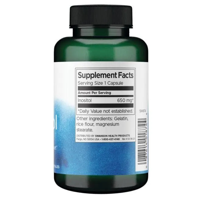 Inositol - Inozitolis - 650 mg - N100 - Swanson - Papildai