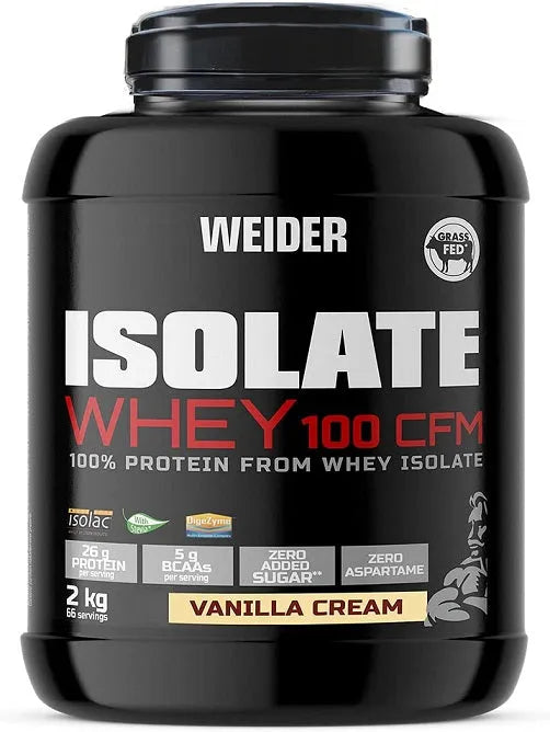 Isolate Whey 100 CFM Vanilla Cream - 2000g - Weider - Sporto papildai
