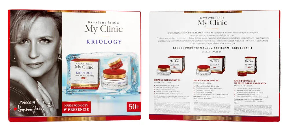 JANDA My Clinic Kriology 50+ dovanų rinkinys (dieninis kremas 50ml + naktinis + paakių 15ml) - Kosmetika