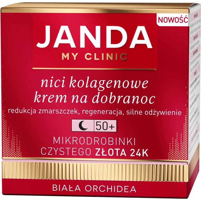JANDA MY CLINIC Nici Kolagenowe Krem na dobranoc 50+ 50ml - Kosmetika