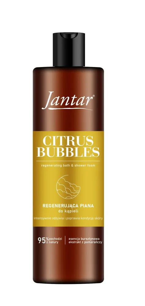 JANTAR Regenerating Bath Foam with amber essence and orange extract - Citrus Bubbles 400 ml - Kosmetika