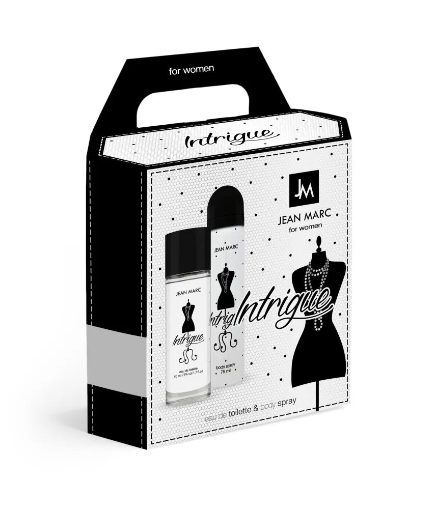 JEAN MARC Intriga Moterų dovanų rinkinys - tualetinis vanduo 50 ml + dezodorantas 75 - Kosmetika