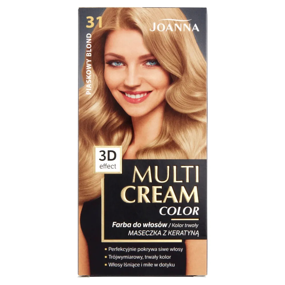 JOANNA MULTI CREAM Spalva 31 Smėlio šviesiaplaukė - Kosmetika