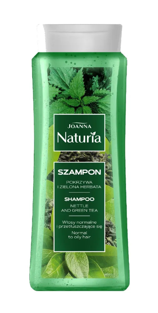 Joanna Naturia Nettle and Green Tea plaukų šampūnas 500ml - Kosmetika