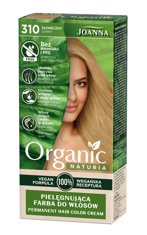 Joanna Naturia Organic Vegan Spalva Nr. 310 Saulėta 1 vnt. - Kosmetika
