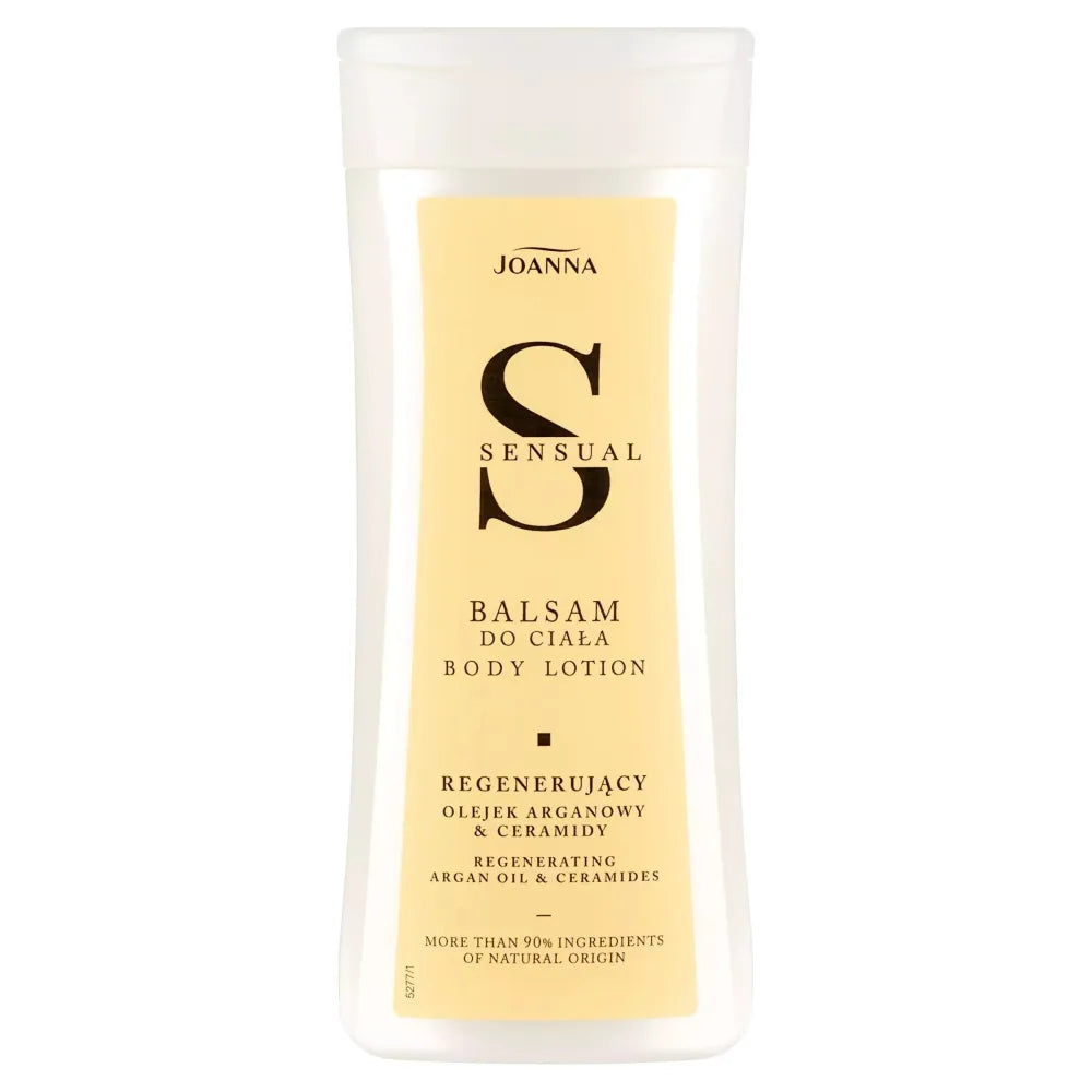 JOANNA SENSUAL Maistingas ir regeneruojantis kūno balzamas su argano aliejumi 200 ml - Kosmetika