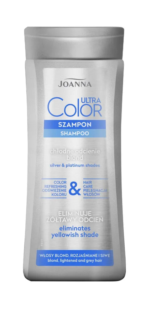 Joanna Ultra Color System šampūnas šviesiems akcentuotiems ir pilkiems plaukams 200ml - Kosmetika