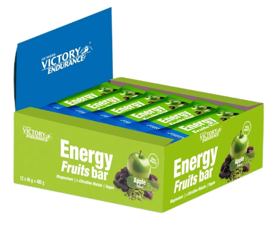 Joe Weider Victory Endurance Energy Fruits Bar Apple - 12 x 40g - Maistas