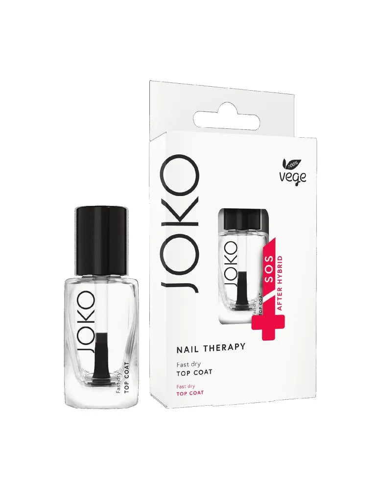 Joko Nail Therapy Top Coat nagams - greitai džiūstantis 11ml - Kosmetika
