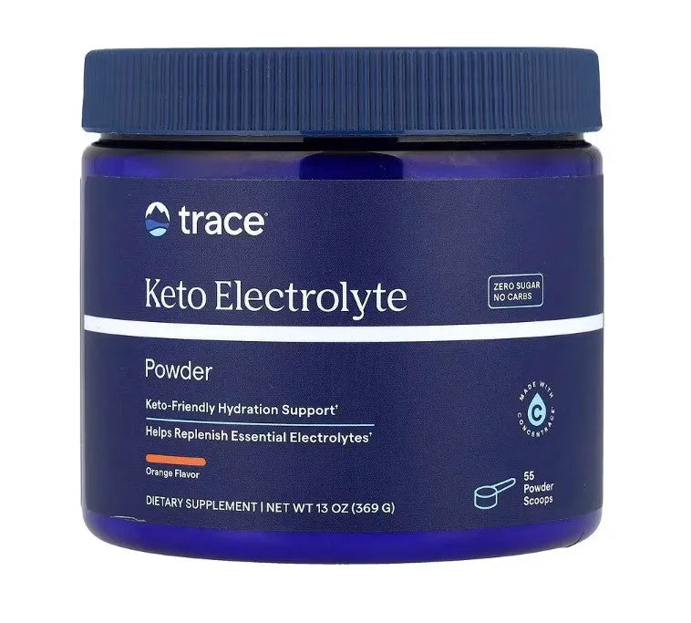 Keto Electrolyte Powder Orange - 369g - Trace Minerals - Papildai