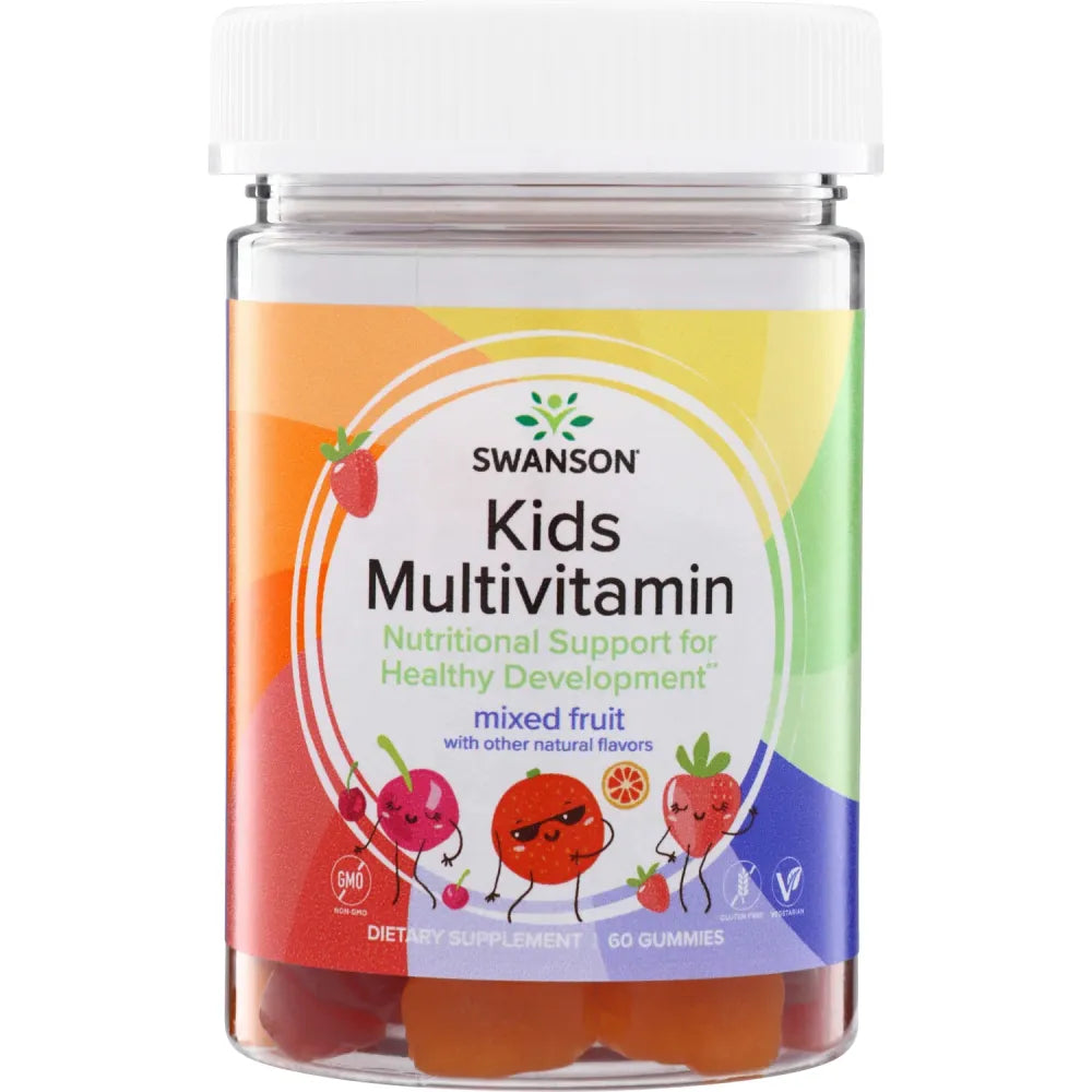 Kids Multivitamin Gummies - Mixed Fruit - 60 - Swanson - Papildai