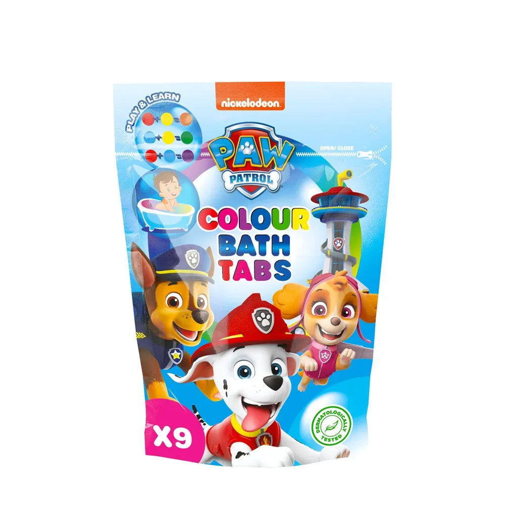 KIDS Paw Patrol Spalvinimo vonios tabletės 9 x 16g - Kosmetika