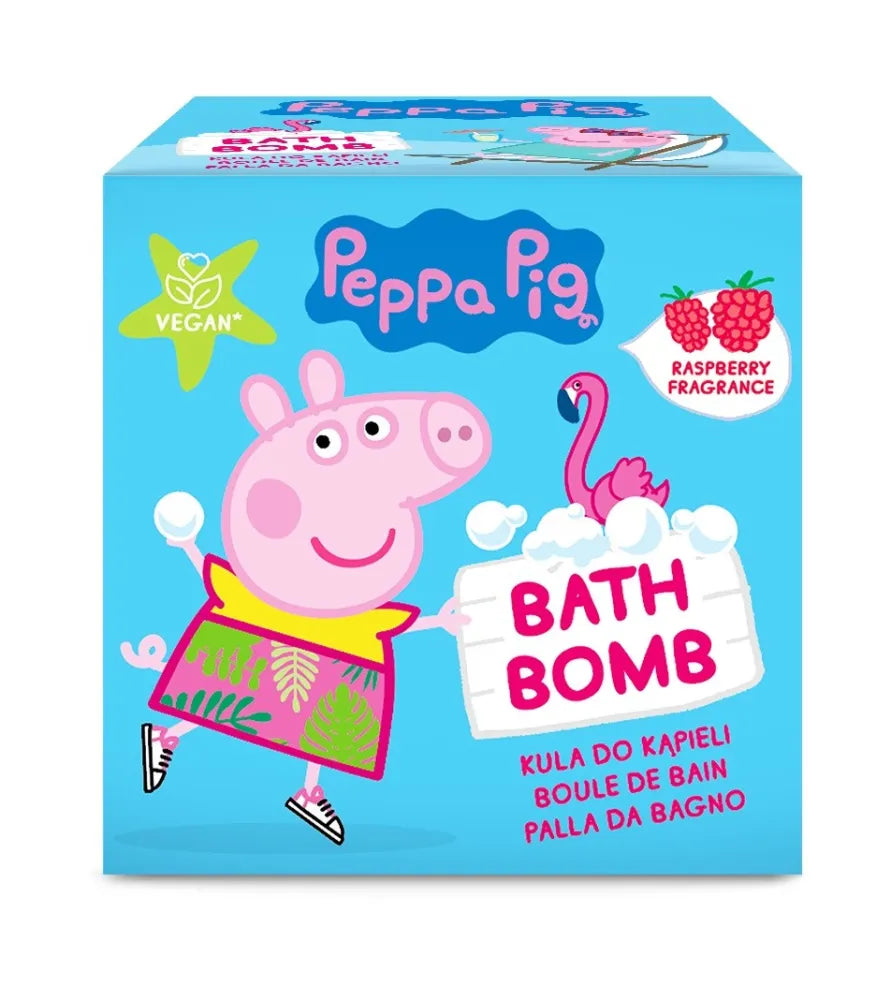 KIDS Peppa Pig Sparkling Ball - raspberry 165 g - Kosmetika