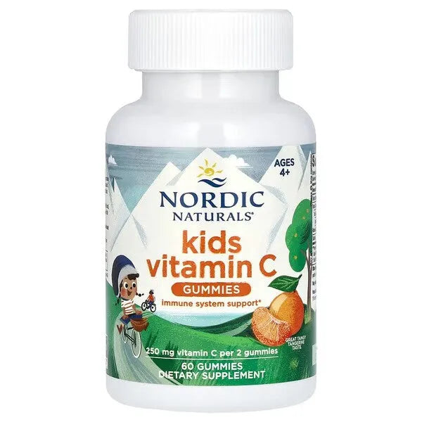 Kids Vitamin C Gummies Tangy Tangerine - 60 - Nordic Naturals - Papildai