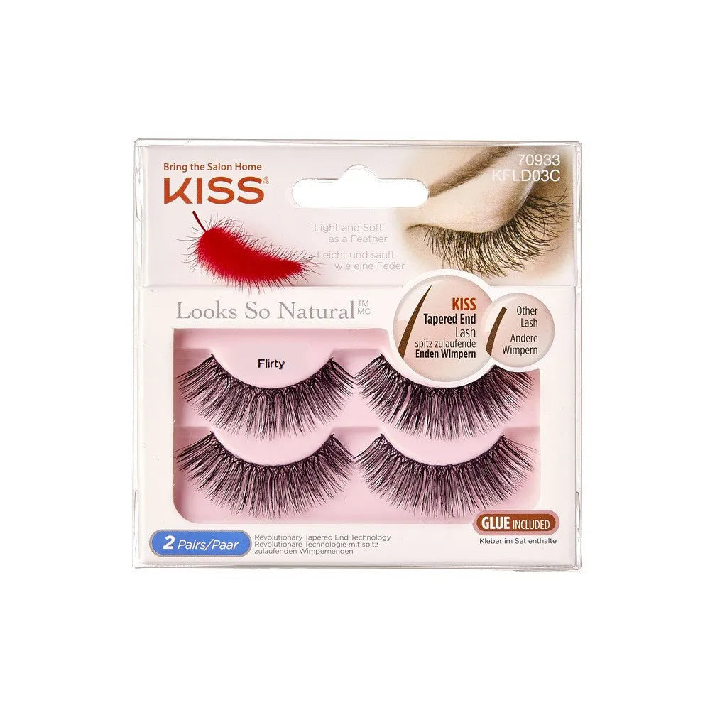 KISS atrodo taip natūraliai false eyelashes - Flirty 1 pakelis - 2 poros - Kosmetika