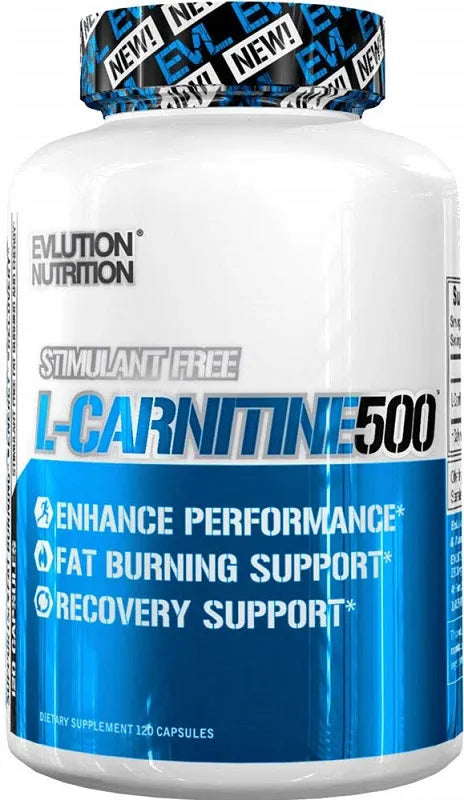 L-Carnitine 500 - 120 caps - EVLution Nutrition - Sporto papildai