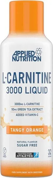 L-Carnitine Liquid 3000 Tangy Orange - 480 ml - Applied Nutrition - Sporto papildai