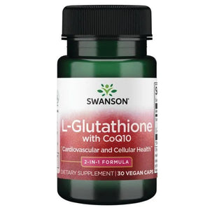 L-Glutathione with CoQ10 - 200 mg - 100 - N30 - Swanson - Papildai