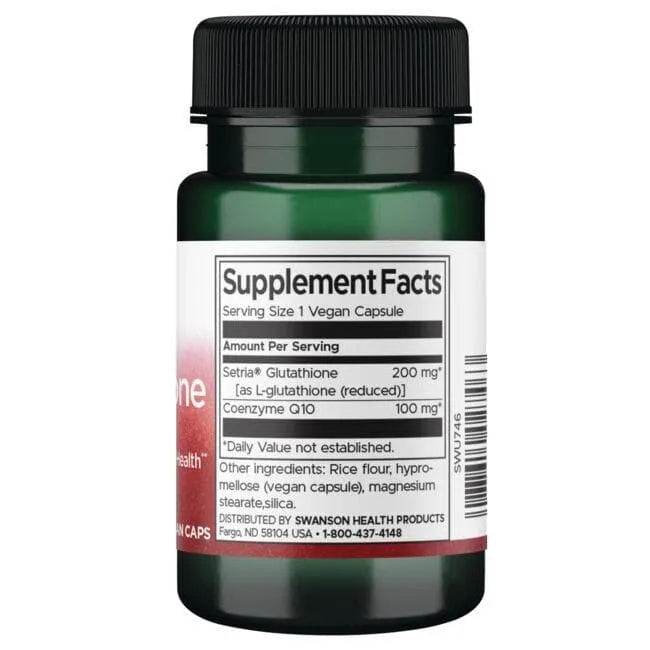 L-Glutathione with CoQ10 - 200 mg - 100 - N30 - Swanson - Papildai