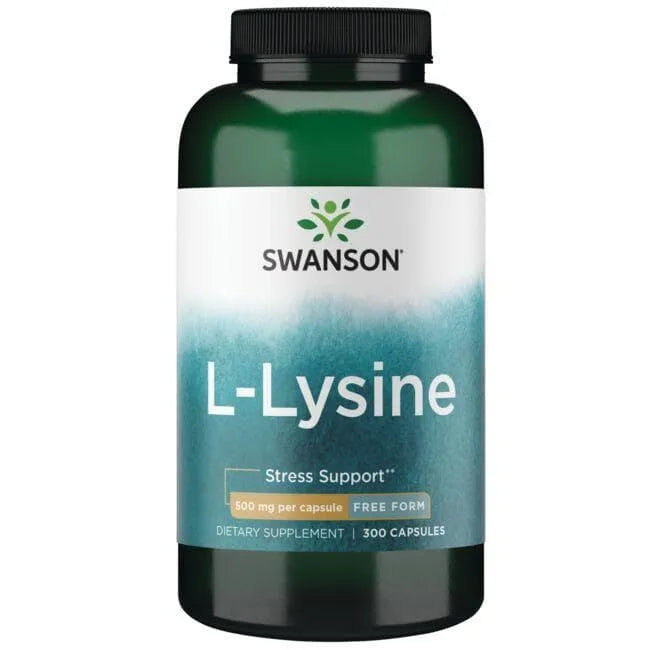 L-Lysine - L-lizinas - 500 mg - N300 - Swanson - Papildai