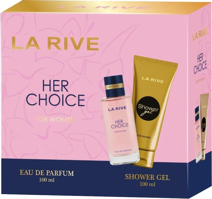 La Rive for Woman Her Choice dovanų rinkinys (eau de parfum 100ml + dušo gelis 100ml) - Kosmetika