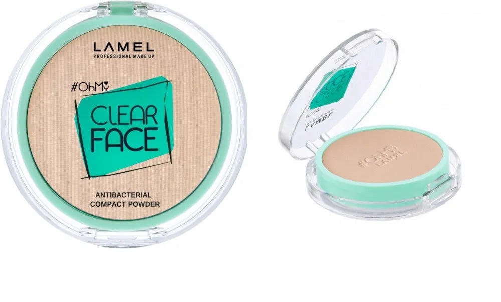 LAMEL OhMy Clear Face Powder kompaktinis antibakterinis nr. 401 6g - Kosmetika