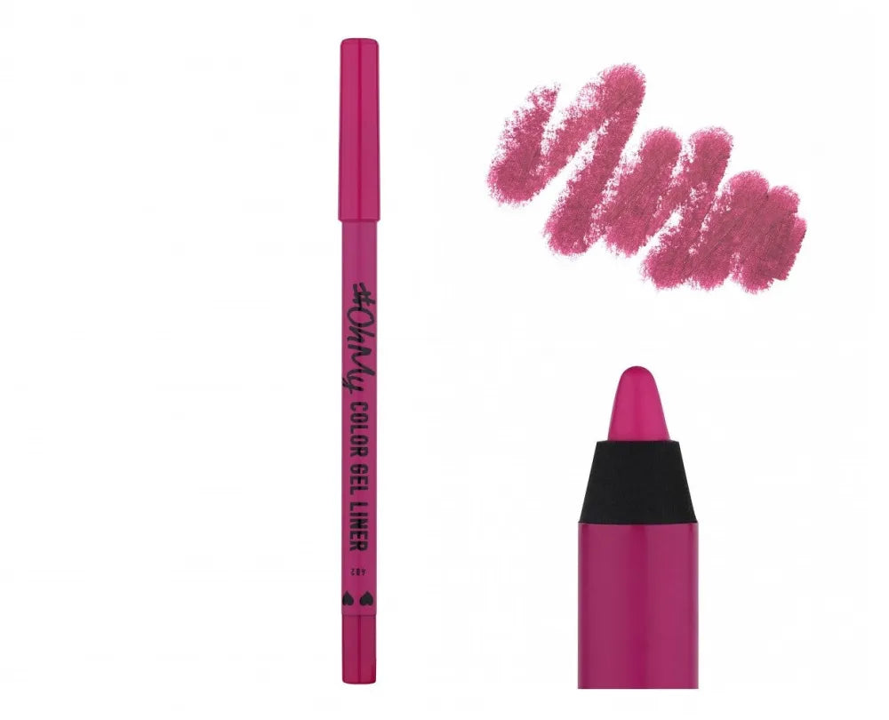 LAMEL OhMy Gel Pencil for Eyes Color Liner No. 402 - fuksija 1.4g - Kosmetika
