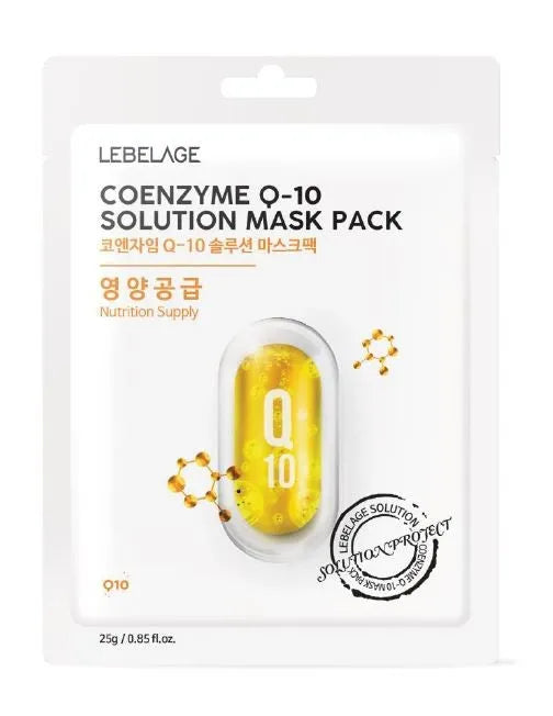 LEBELAGE Coenzyme Q10 veido kaukė 25g - Kosmetika