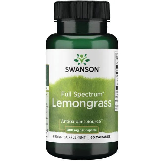 Lemongrass - Tikroji citrinžolė - 400 mg - N60 -Swanson - Papildai