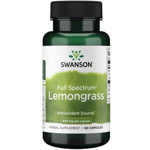 Lemongrass - Tikroji citrinžolė - 400 mg - N60 -Swanson - Papildai