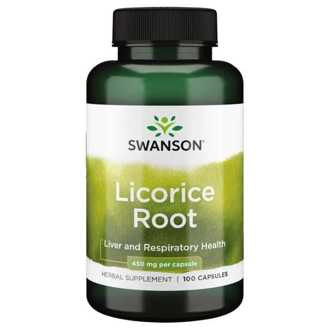 Licorice Root - Saldymedžio šaknis - 450 mg - N100 - Swanson - Papildai