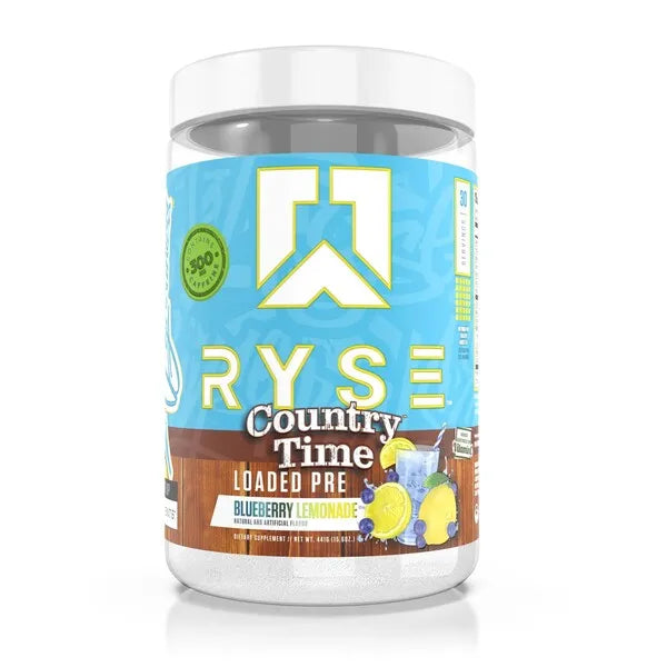 Loaded Pre Country Time Blueberry Lemonade - 441g - RYSE - Sporto papildai