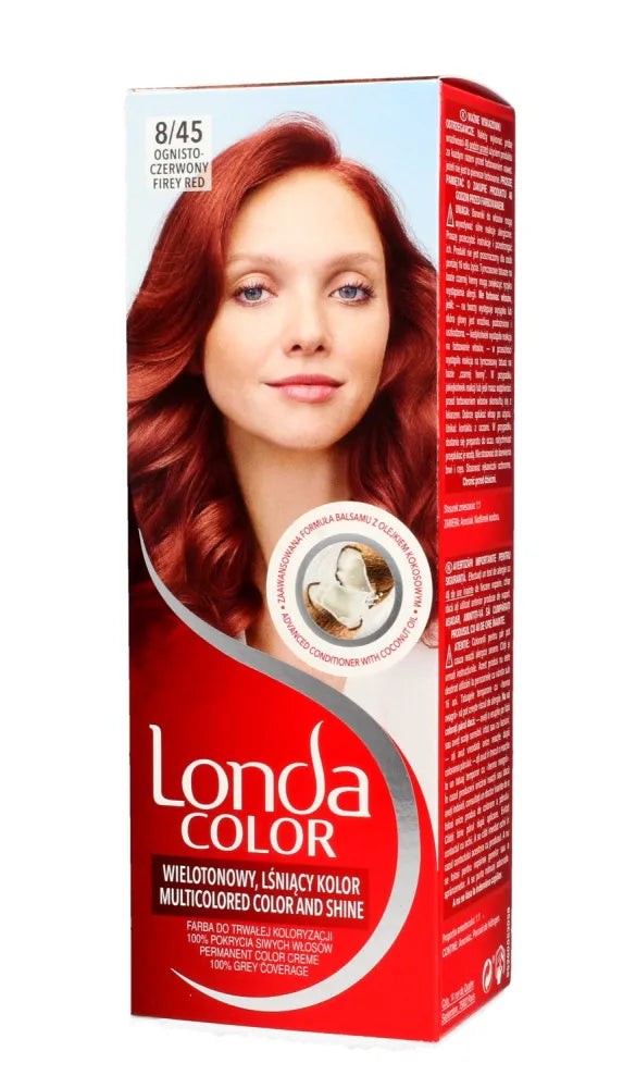 Londacolor Cream plaukų dažai Nr. 8/45 Ugninė raudona 1 vnt. - Kosmetika