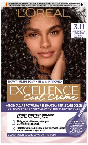LOR EXCELLENCE 3.11 UltAshDKBrown rudas - Kosmetika