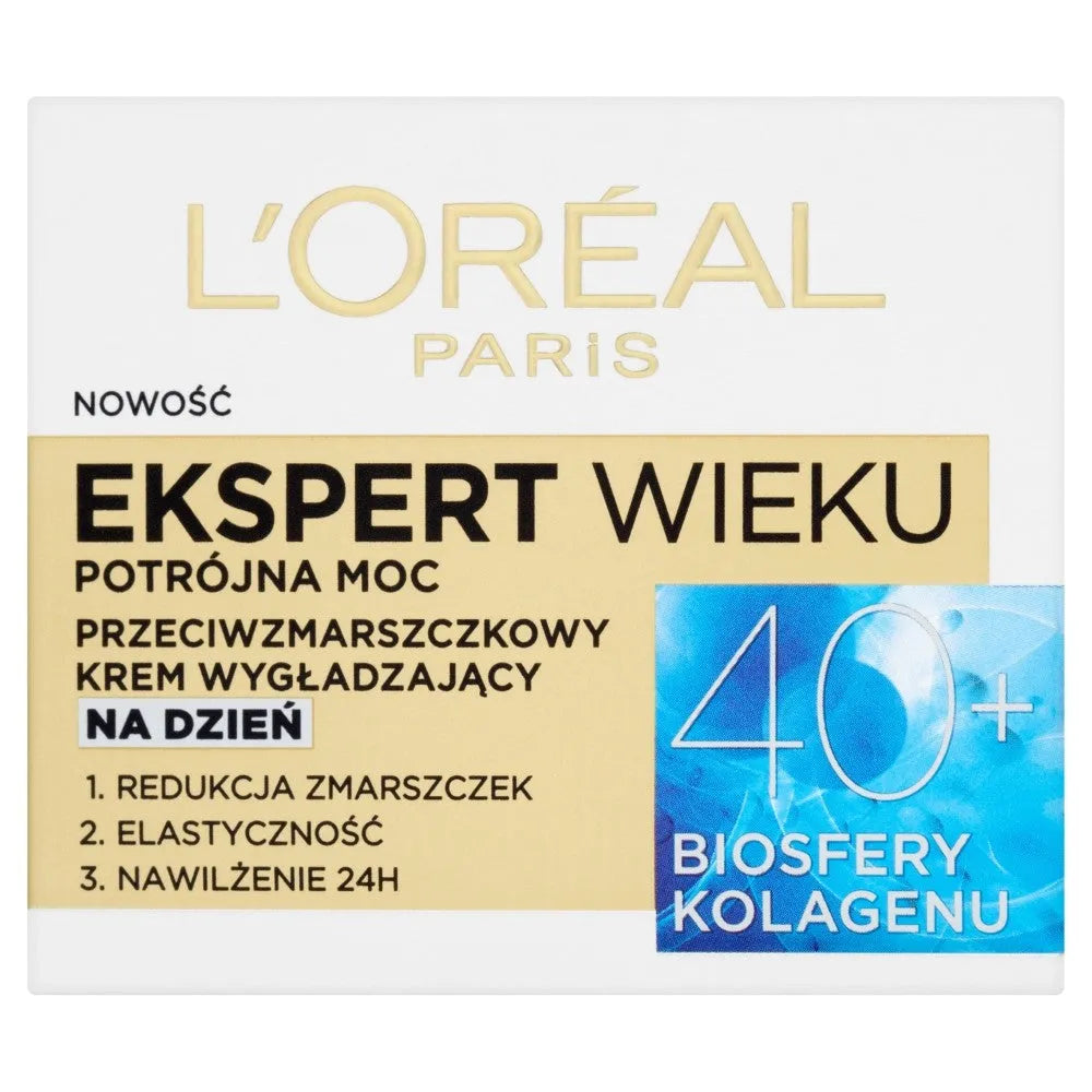 Loreal Age Expert 40+ Lygiavimo Dieninis Kremas 50ml - Kosmetika