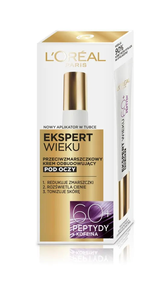 Loreal Age Expert Anti-Wrinkle Rebuilding Eye Cream 60+ 15ml akių kremas - Kosmetika