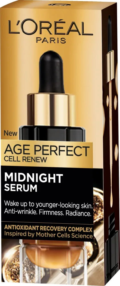 Loreal Age Perfect Cell Renew Serum raukšlių mažinimui Vidurnaktis 30ml - Kosmetika