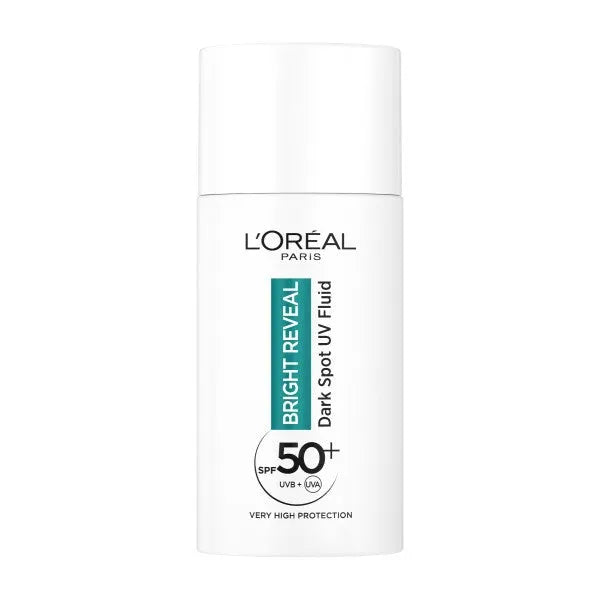 LOREAL Bright Reveal Fluid mažinantis spalvų pakitimus SPF 50+ 50ml - Kosmetika